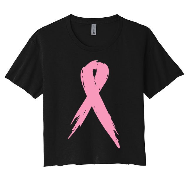 Breast Cancer Pink Ribbon Breast Cancer Awareness Crop Top
