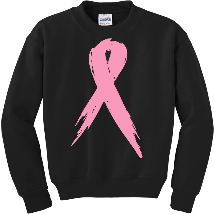 Breast Cancer Pink Ribbon Breast Cancer Awareness Kids Sweatshirt