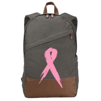 Breast Cancer Pink Ribbon Breast Cancer Awareness Cotton Canvas Backpack