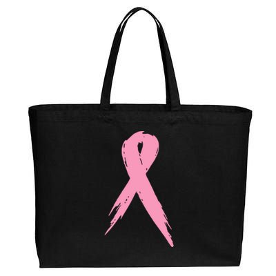 Breast Cancer Pink Ribbon Breast Cancer Awareness Cotton Canvas Jumbo Tote