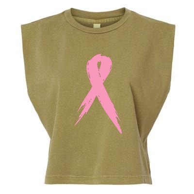 Breast Cancer Pink Ribbon Breast Cancer Awareness Garment-Dyed Women's Muscle Tee