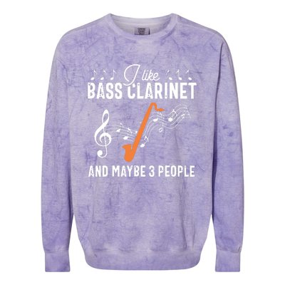 Bass Clarinet Player Funny People Music Instrument Musician Colorblast Crewneck Sweatshirt