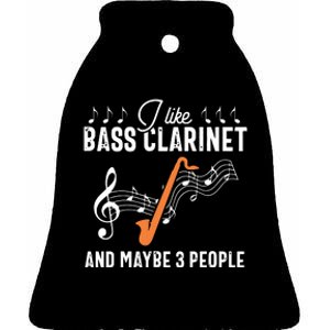 Bass Clarinet Player Funny People Music Instrument Musician Ceramic Bell Ornament