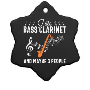 Bass Clarinet Player Funny People Music Instrument Musician Ceramic Star Ornament