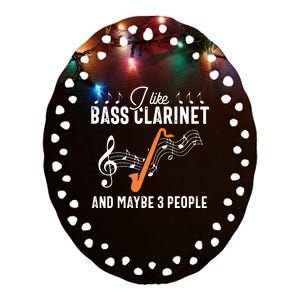 Bass Clarinet Player Funny People Music Instrument Musician Ceramic Oval Ornament