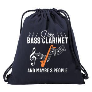 Bass Clarinet Player Funny People Music Instrument Musician Drawstring Bag