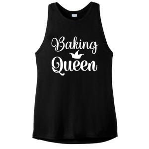 Baking Cooking Queen Mom Gift Ladies PosiCharge Tri-Blend Wicking Tank