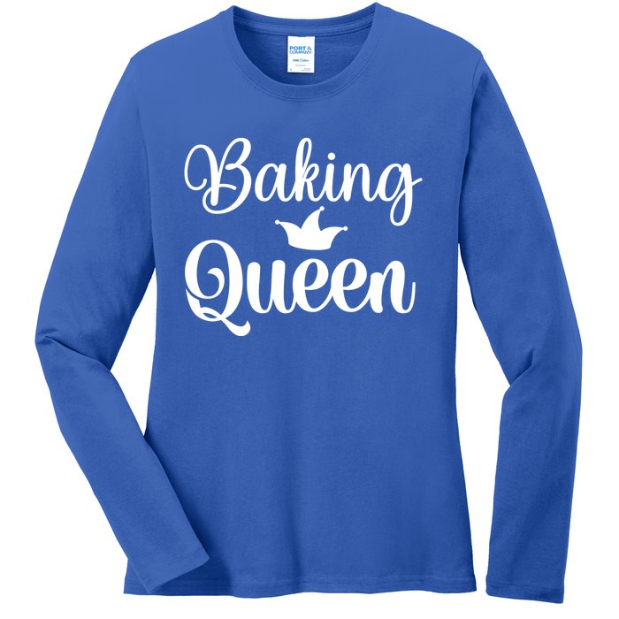 Baking Cooking Queen Mom Gift Ladies Long Sleeve Shirt