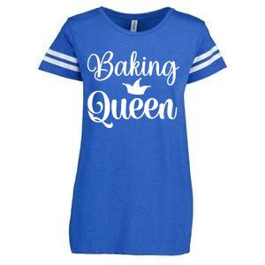 Baking Cooking Queen Mom Gift Enza Ladies Jersey Football T-Shirt