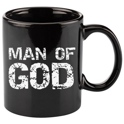 Bold Christian Quote For Faith Saying Gift Man Of God 11oz C Handle Ceramic Mug
