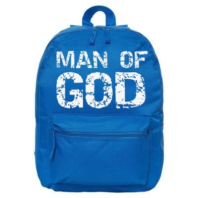 Bold Christian Quote For Faith Saying Gift Man Of God 16 in Basic Backpack