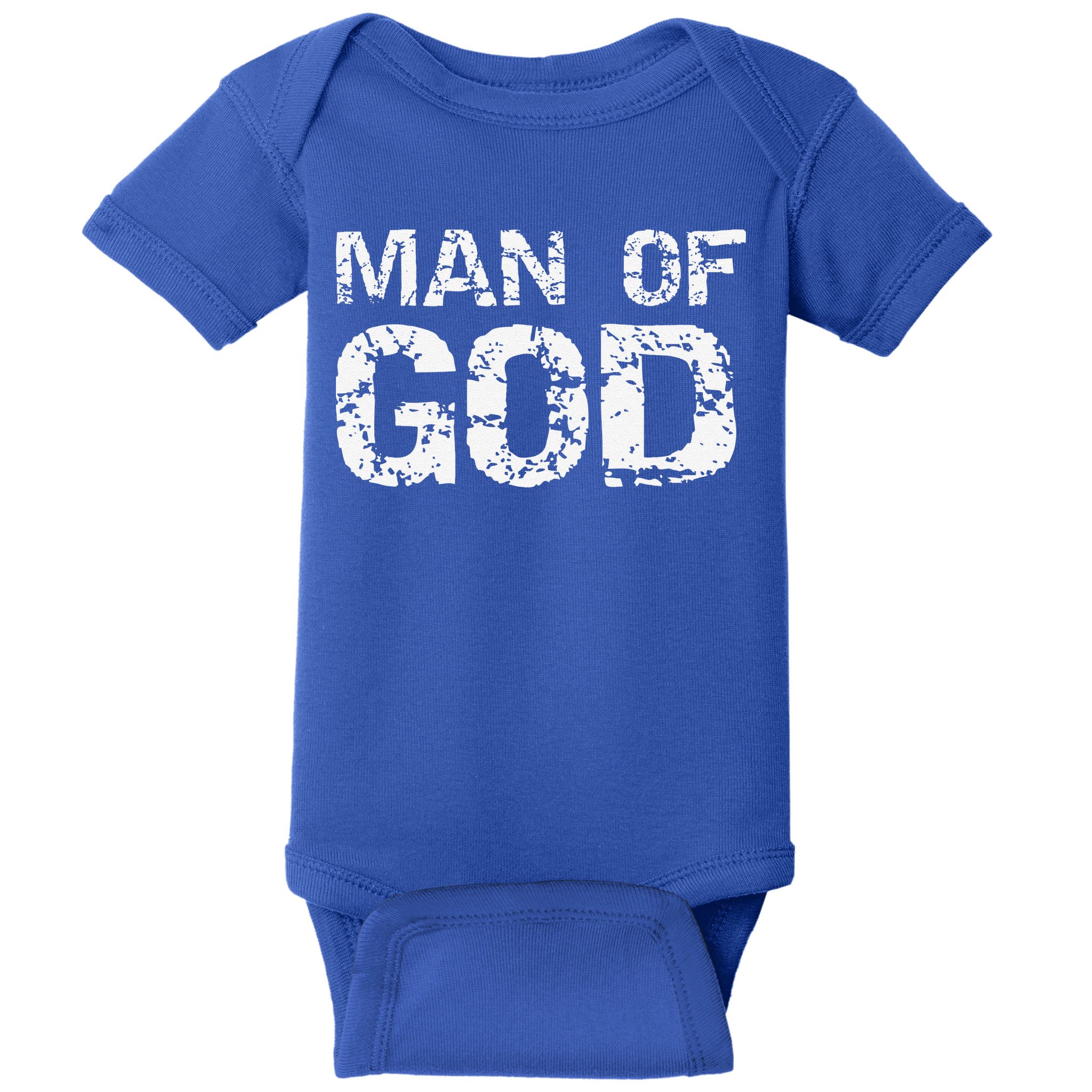 Bold Christian Quote For Faith Saying Gift Man Of God Baby Bodysuit