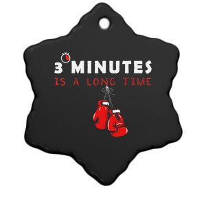 Boxing Coach Quote 3 Minutes Is A Long Time In Ring Boxer Ceramic Star Ornament