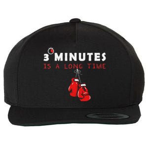 Boxing Coach Quote 3 Minutes Is A Long Time In Ring Boxer Wool Snapback Cap