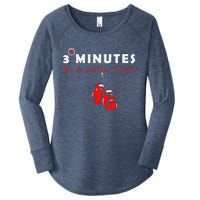 Boxing Coach Quote 3 Minutes Is A Long Time In Ring Boxer Women's Perfect Tri Tunic Long Sleeve Shirt