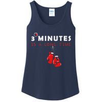 Boxing Coach Quote 3 Minutes Is A Long Time In Ring Boxer Ladies Essential Tank