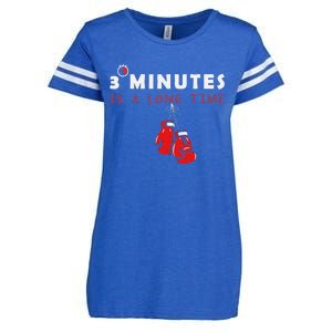 Boxing Coach Quote 3 Minutes Is A Long Time In Ring Boxer Enza Ladies Jersey Football T-Shirt