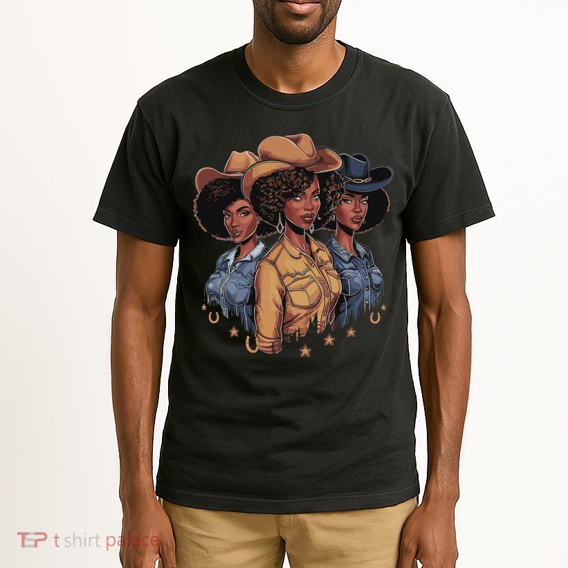 Black Cowgirl Rodeo Melanin Tall T-Shirt