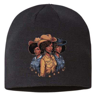Black Cowgirl Rodeo Melanin Sustainable Beanie