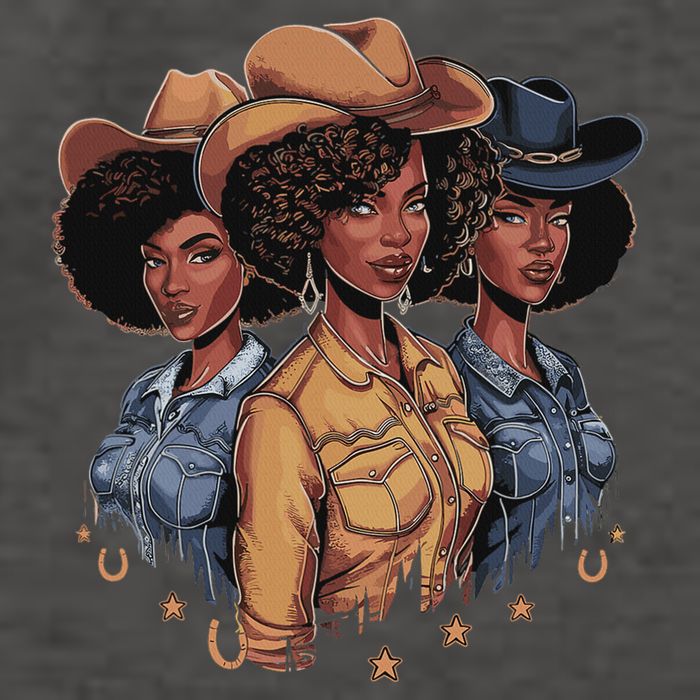 Black Cowgirl Rodeo Melanin Vector Backpack