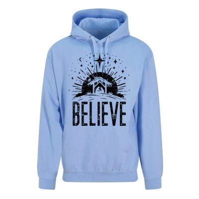 Believe Christmas Religious Nativity Jesus Ger Gift Unisex Surf Hoodie