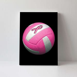 Breast Cancer Ribbon Pink Volleyball Canvas