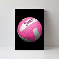 Breast Cancer Ribbon Pink Volleyball Canvas