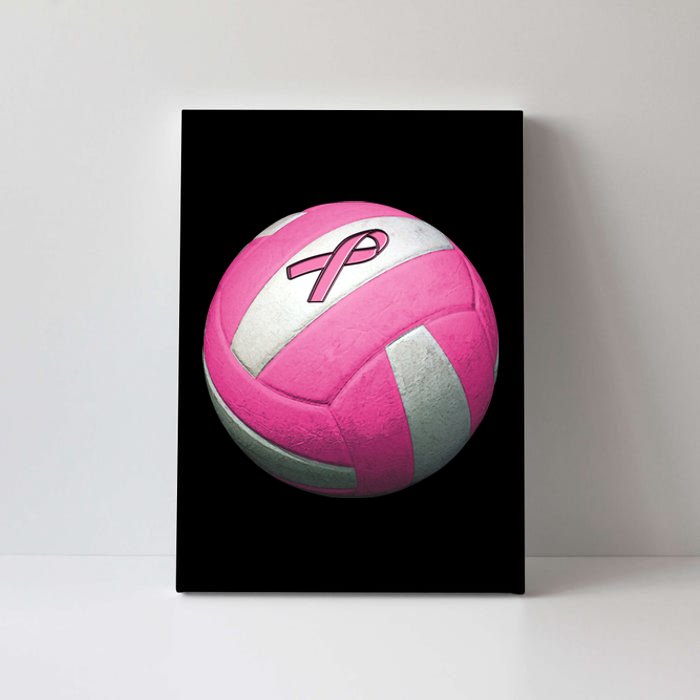 Breast Cancer Ribbon Pink Volleyball Canvas