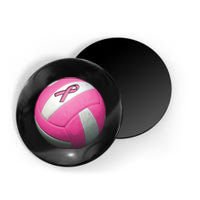 Breast Cancer Ribbon Pink Volleyball Magnet