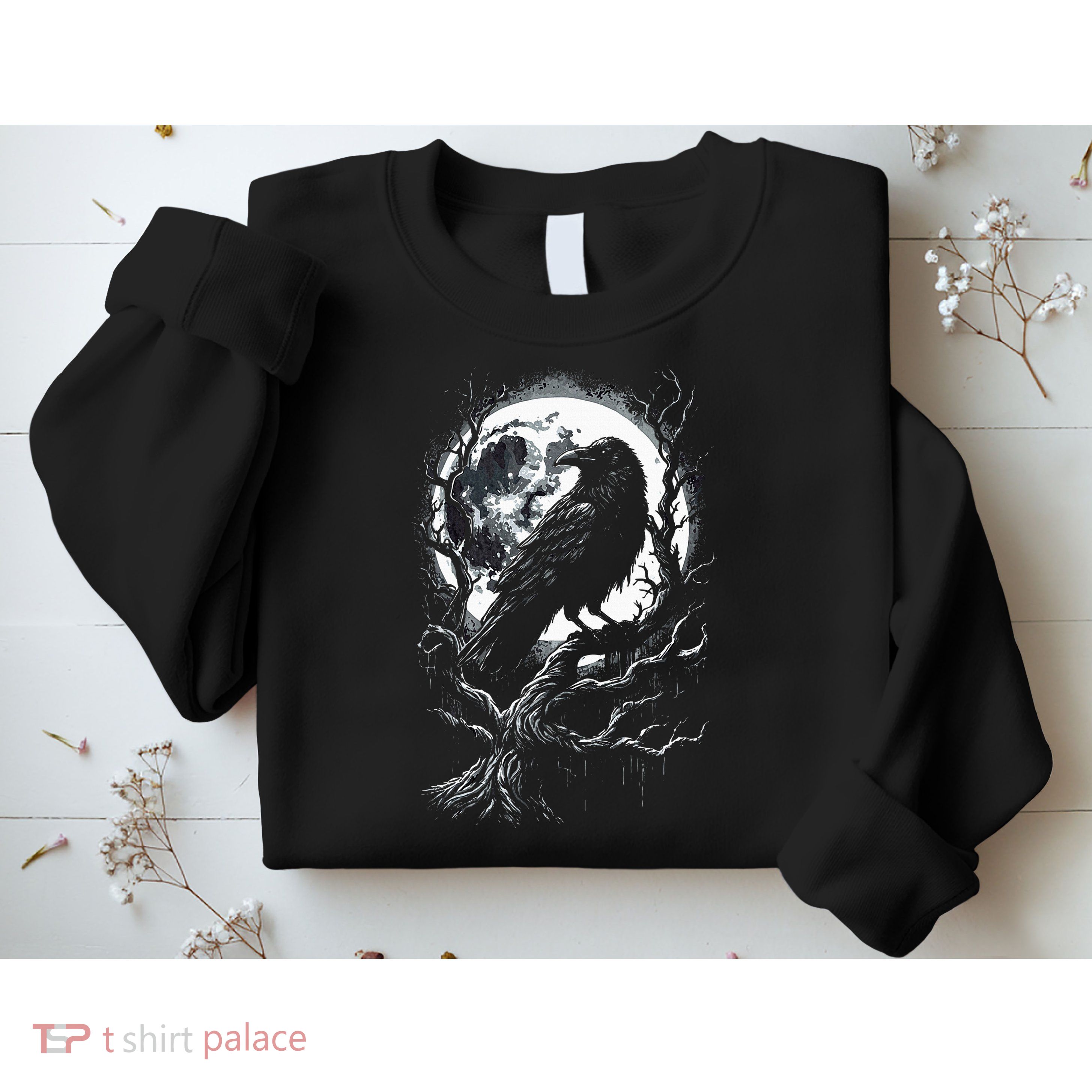 Black Crow Raven Bird Sweatshirt