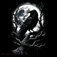 Black Crow Raven Bird Impact Tech Backpack