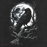 Black Crow Raven Bird 11oz C Handle Ceramic Mug