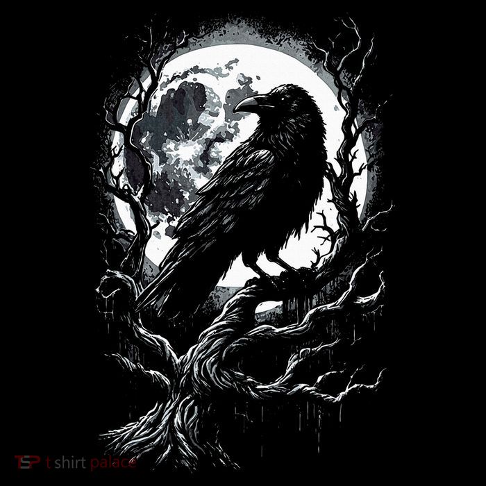 Black Crow Raven Bird 16 in Basic Backpack