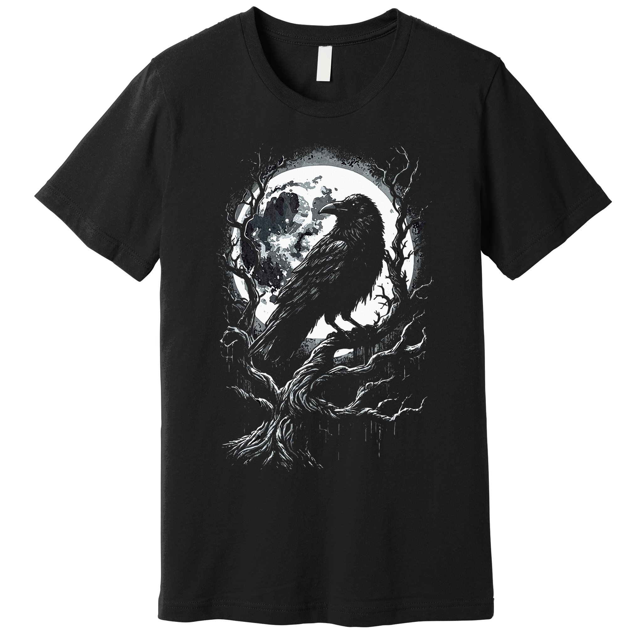 Black Crow Raven Bird Premium T-Shirt