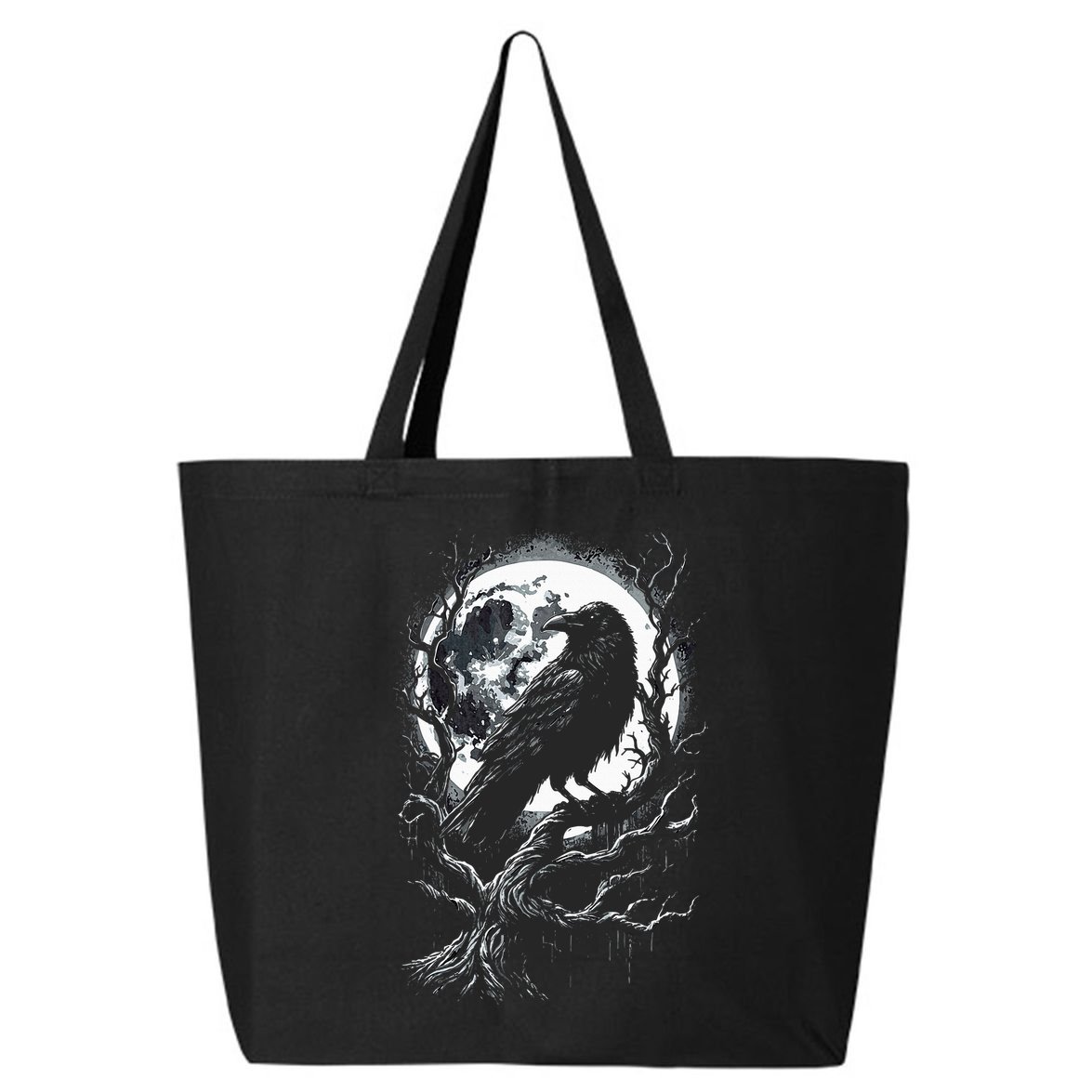 Black Crow Raven Bird 25L Jumbo Tote