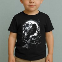 Black Crow Raven Bird Toddler T-Shirt