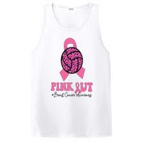 Breast Cancer Ribbon Pink Out Volleyball Pink Ribbon Leopard PosiCharge Competitor Tank