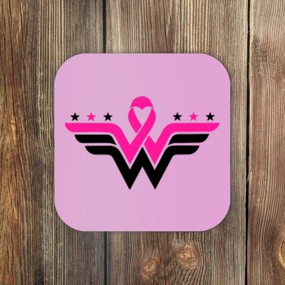 Breast Cancer Ribbon Coaster