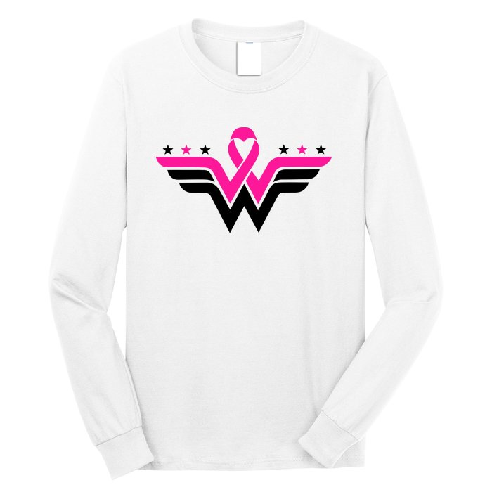 Breast Cancer Ribbon Long Sleeve Shirt