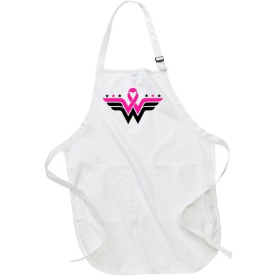 Breast Cancer Ribbon Full-Length Apron With Pockets