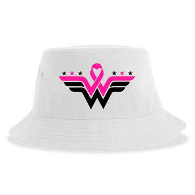 Breast Cancer Ribbon Sustainable Bucket Hat