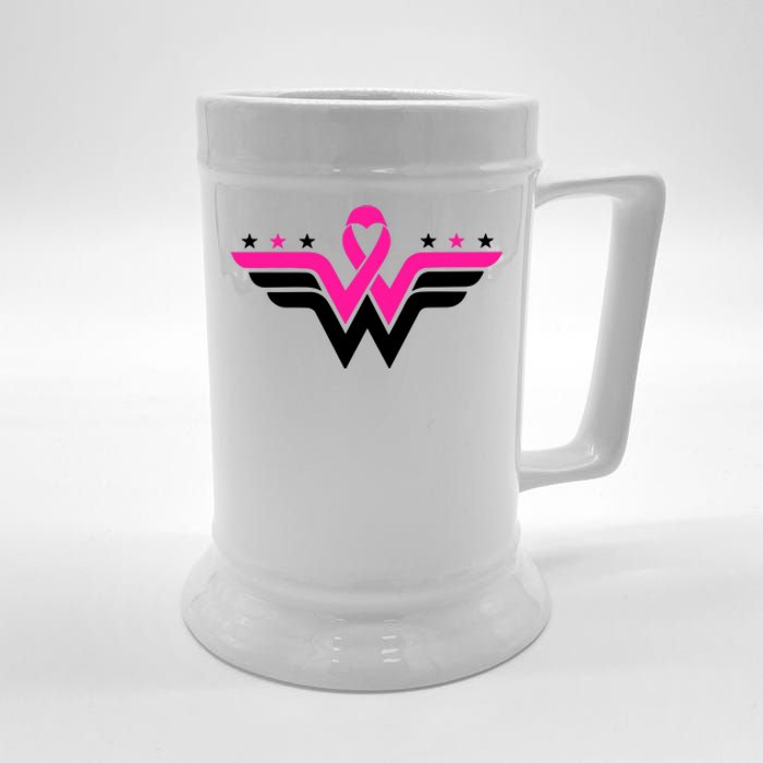 Breast Cancer Ribbon Beer Stein