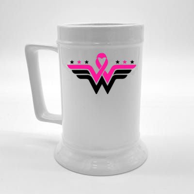 Breast Cancer Ribbon Beer Stein