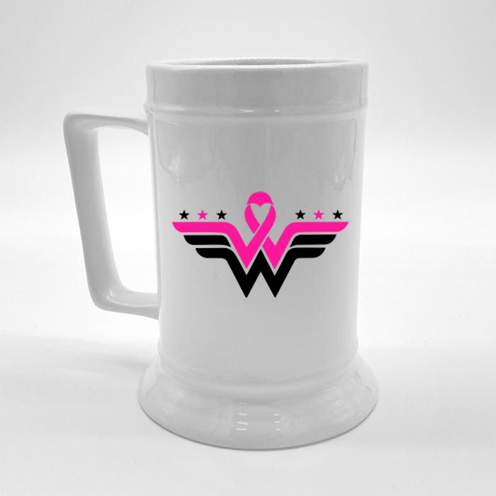 Breast Cancer Ribbon Beer Stein