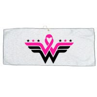 Breast Cancer Ribbon Large Microfiber Waffle Golf Towel