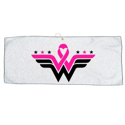 Breast Cancer Ribbon Large Microfiber Waffle Golf Towel