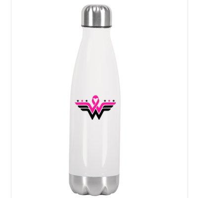 Breast Cancer Ribbon Stainless Steel Insulated Water Bottle