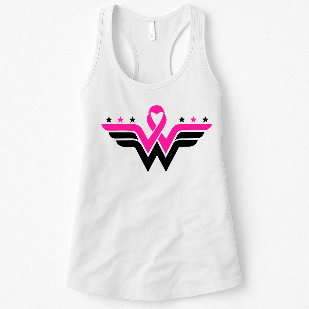 Breast Cancer Ribbon Womens Tank Top