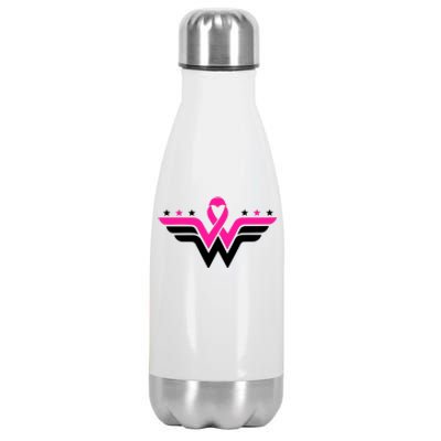 Breast Cancer Ribbon Stainless Steel Insulated Water Bottle