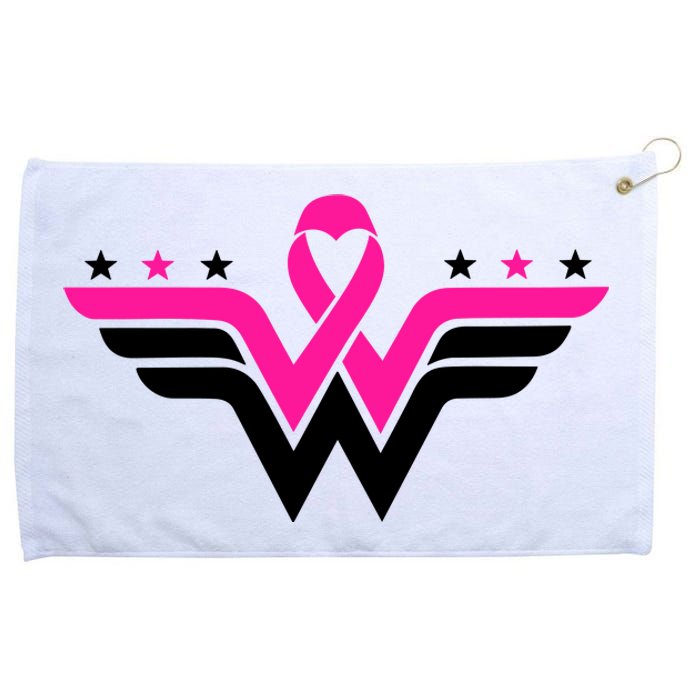 Breast Cancer Ribbon Grommeted Golf Towel